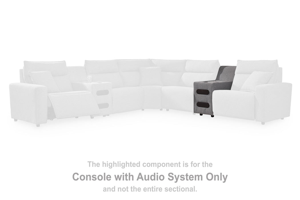 ModMax II - Console With Audio System - Salt And Pepper - Simple Home Plus