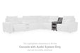 ModMax II - Console With Audio System - Salt And Pepper - Simple Home Plus