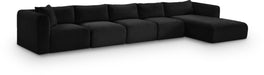 Shaggy - 5 Piece Modular Sectional With Chaise - Simple Home Plus