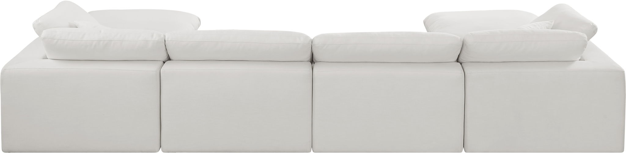 Comfy - 6 Piece Linen Modular Double Chaise Sectional - Simple Home Plus