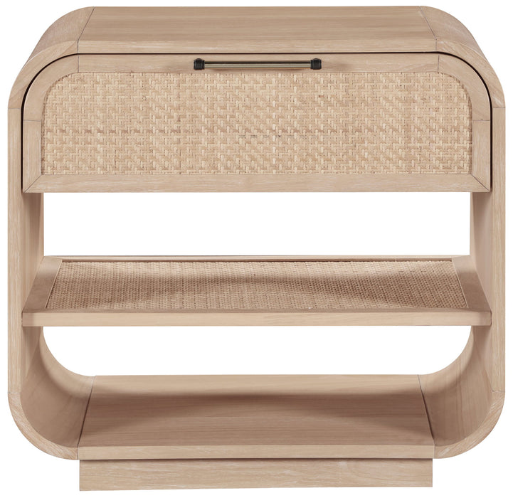 Windsor - Rubberwood Night Stand - Natural - Simple Home Plus