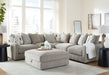 Aslan Court - Sectional With Ottoman Set - Simple Home Plus