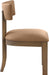 Lavrin - Vegan Leather Upholstered Dining Side Chair (Set of 2) - Walnut Base - Simple Home Plus