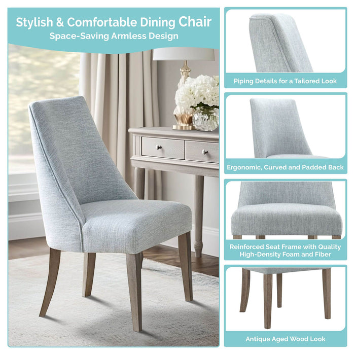 Winfield - Upholstered Dining Chair (Set of 2) - Light Gray - Simple Home Plus