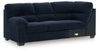 SimpleJoy - LAF Sofa With Corner Wedge - Navy - Simple Home Plus