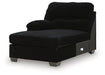 SimpleJoy - LAF Corner Chaise - Onyx - Simple Home Plus