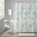 Cecily - Burnout Printed Shower Curtain - Seafoam - Simple Home Plus
