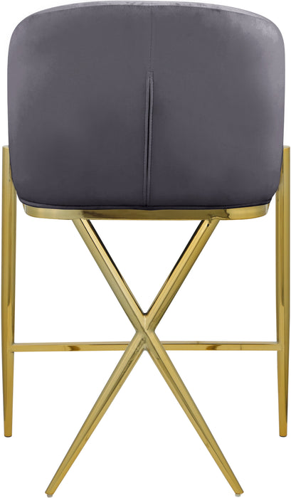 Xavier - Counter Stool with Gold Legs - Simple Home Plus