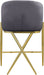 Xavier - Counter Stool with Gold Legs - Simple Home Plus