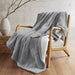 Amira - Dream Soft Heated Throw - Gray - Simple Home Plus