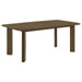 Ottowa - Rectangular Wood Dining Table - Brown - Simple Home Plus
