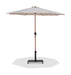Fiji - Aluminum Patio Umbrella With Square Black And Teak Base - Simple Home Plus