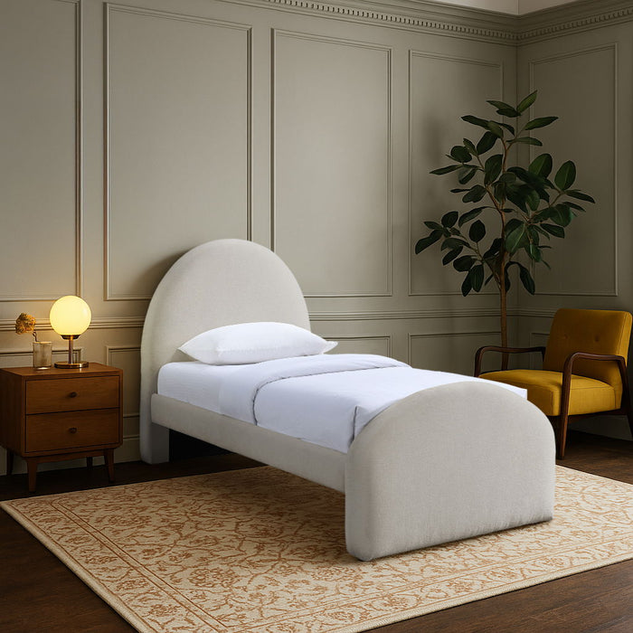 Andaz - Chenille Fabric Upholstered Bed - Simple Home Plus