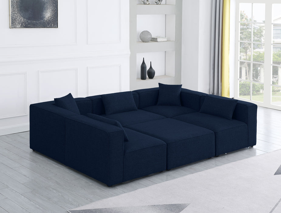Cube - Linen 6 Piece Modular Sectional - Simple Home Plus