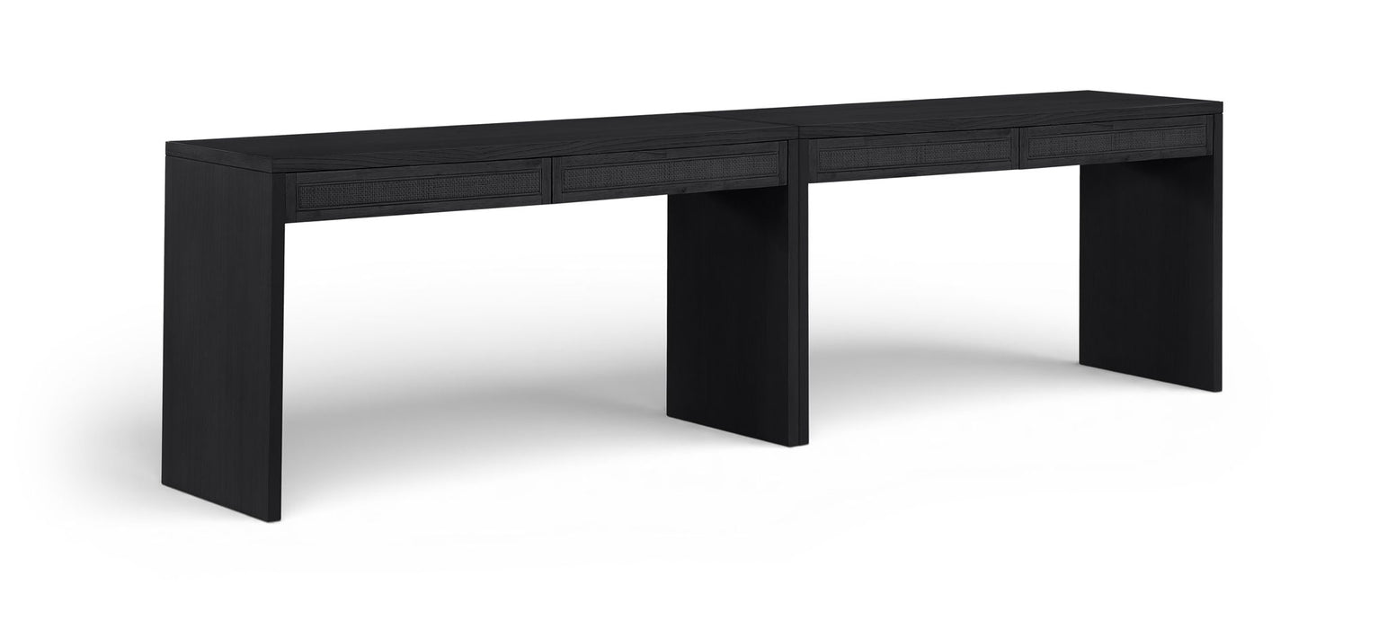 Avro - Solid Wood And Oak Veneer Desk - Simple Home Plus