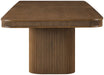 Mohari - Solid Wood And Oak Veneer 112" / 160" Dining Table - Simple Home Plus
