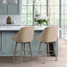 Pearce - Counter Stool With Swivel Seat - Sand - Simple Home Plus