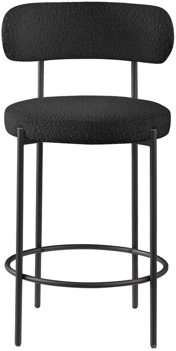 Beacon - Boucle Fabric Stool (Set of 2) - Simple Home Plus