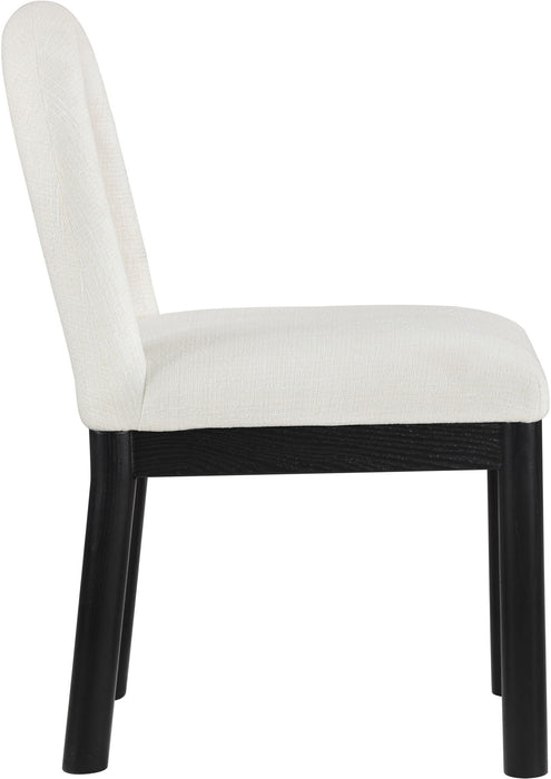 Conrad - Linen Dining Chair With Black Legs - Simple Home Plus