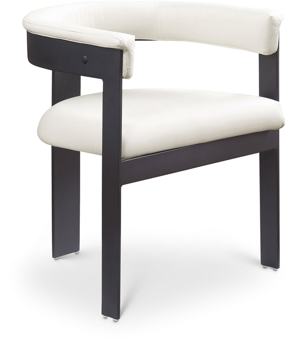 Romeo - Faux Leather Dining Chair With Black Base (Set of 2) - Simple Home Plus
