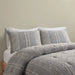 Kara - 3 Piece Jacquard Comforter Set - Gray - Simple Home Plus