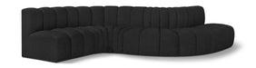 Arc - Boucle Fabric 6 Piece Curved Modular Sofa - Simple Home Plus