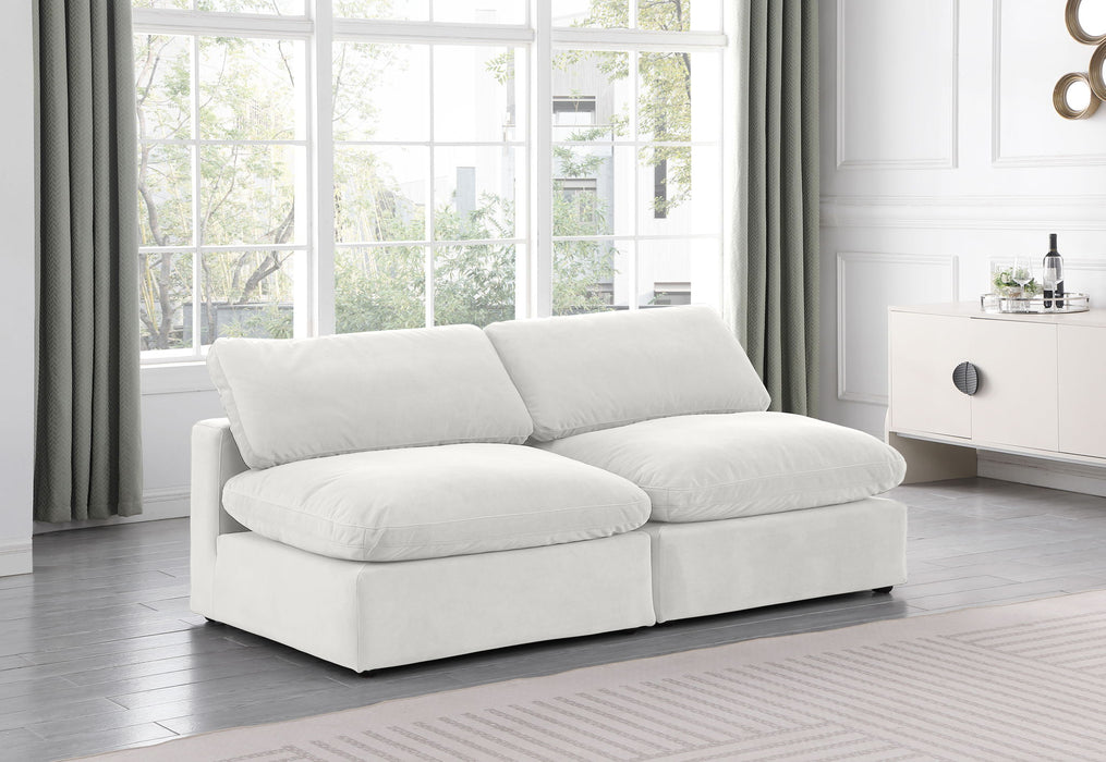 Comfy - Velvet Modular Armless Sofa 2 Seats - Simple Home Plus