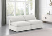 Comfy - Velvet Modular Armless Sofa 2 Seats - Simple Home Plus