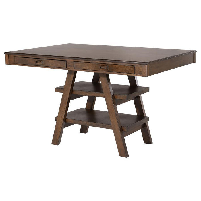 Dewey - Rectangular Counter Height Dining Table - Walnut - Simple Home Plus