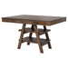 Dewey - Rectangular Counter Height Dining Table - Walnut - Simple Home Plus