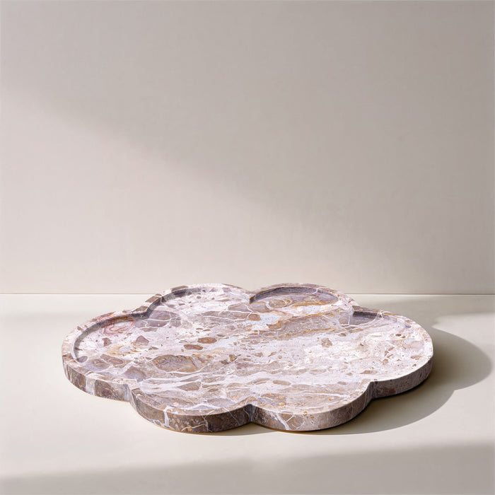 Rimini - Marble Clover Shaped Tray - Simple Home Plus