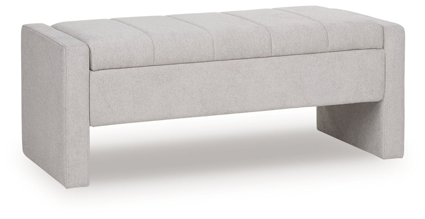 Akselman - Gray - Storage Bench - Simple Home Plus