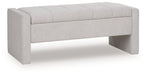 Akselman - Gray - Storage Bench - Simple Home Plus