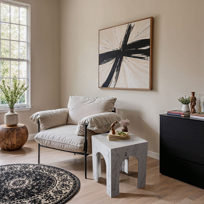 Palermo - Marble End Table - Simple Home Plus
