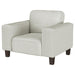 Deerhurst - Upholstered Track Arm Tufted Accent Chair - Greige - Simple Home Plus