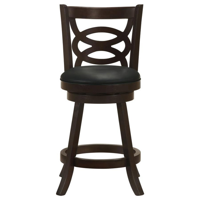 Calecita - Wood Swivel Counter Stool (Set of 2) - Simple Home Plus