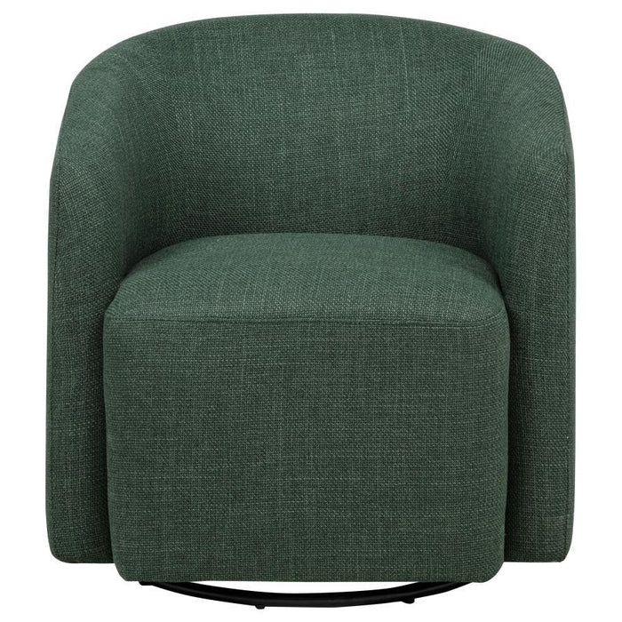 Mossbrook - Fabric Upholstered Swivel Accent Chair - Simple Home Plus