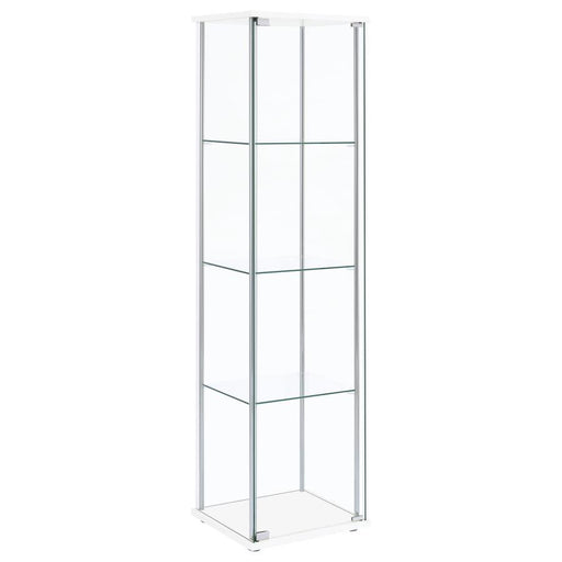 Bellatrix - Rectangular 4-shelf Curio Cabinet - Simple Home Plus