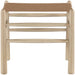 Santos - Faux Leather Upholstered Bench - Natural Frame - Simple Home Plus
