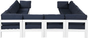Nizuc - Outdoor Patio 10 Piece Modular Sectional With White Frame - Simple Home Plus