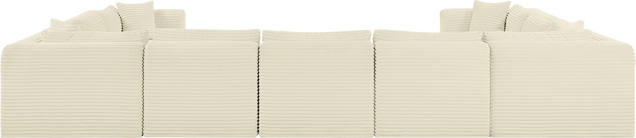 Shaggy - 9 Piece Modular U-Shaped Sectional - Simple Home Plus