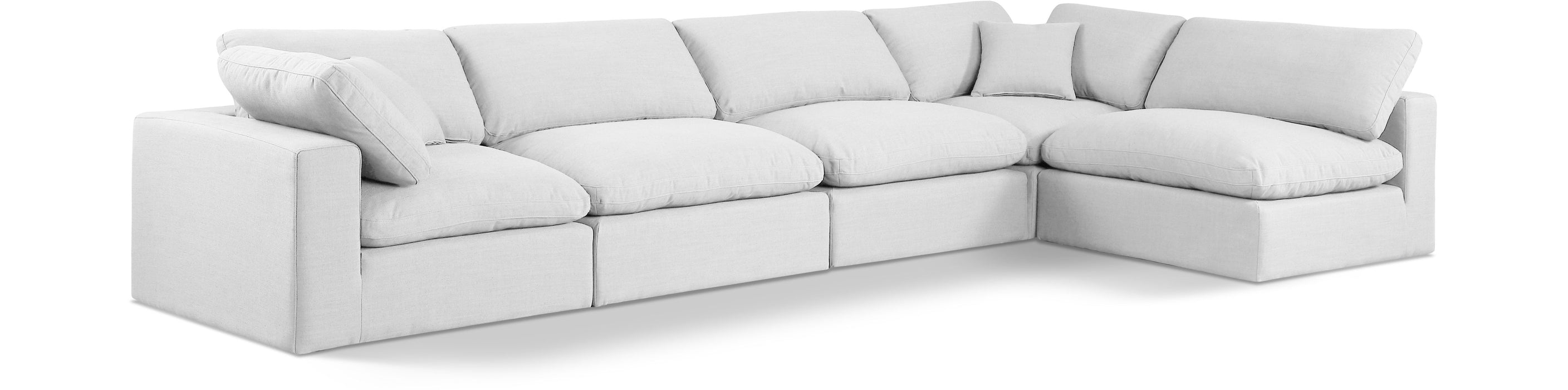 Comfy - 5 Piece Linen Modular Sectional - Simple Home Plus