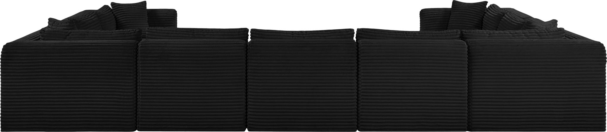 Shaggy - 9 Piece Modular U-Shaped Sectional - Simple Home Plus