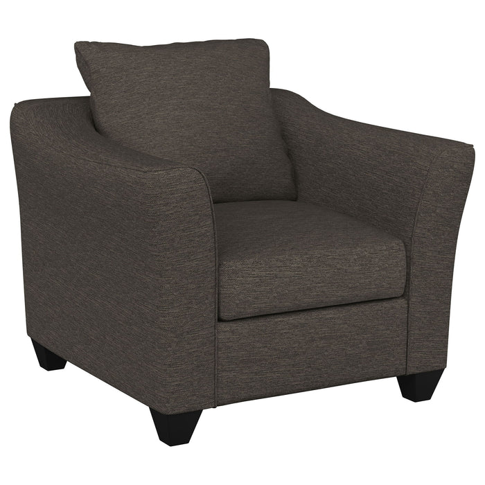 Salizar - Upholstered Flared Arm Accent Chair - Simple Home Plus