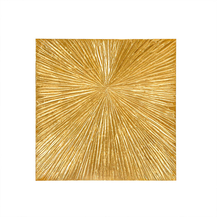 Sunburst - Gold 100% Hand Painted Dimensional Wall Decor - Gold - Simple Home Plus