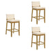 Yaneli - Contemporary Natural Wood Bar Height Kitchen Bar Stool - Simple Home Plus