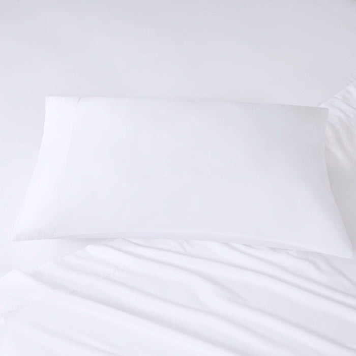 Microfiber - Queen Sheet Set With Side Storage Pockets - White - Simple Home Plus