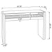 Edna - Mirrored Acrylic Console Table LED Lighting - Silver - Simple Home Plus