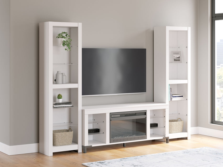 Brollevi - White - 3-Piece Entertainment Center - Simple Home Plus