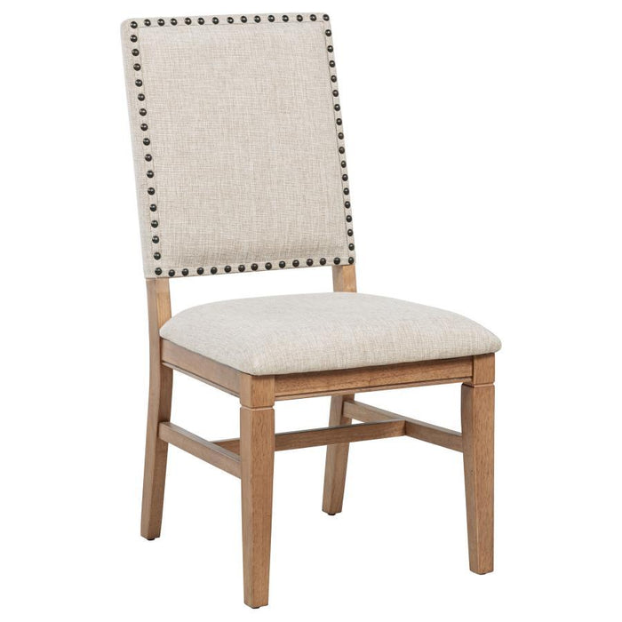 Middleton - Upholstered Dining Side Chair Beige (Set of 2) - Natural - Simple Home Plus